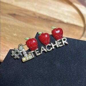 TC #1 Teacher Apple Brooch